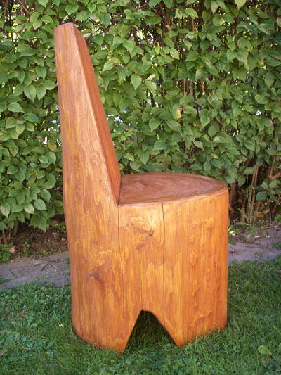 Harzer Garniturenbau, selbsterstellte Gartenmöbel und Figuren aus Holz